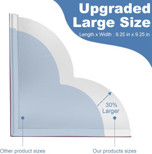 2 Pack Large Shower Splash Guard for Walk in Showe...