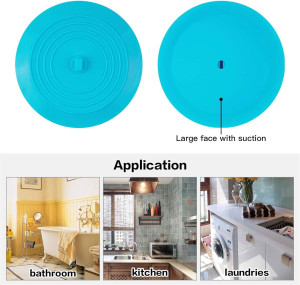 tifanso 2 Pack Tub Stopper, 6 inches Large Drain S...