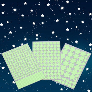 Aooyaoo Glow in The Dark Stars Wall Stickers, Glow...