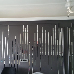 10 Pieces Strip Wall Sticker Removable Acrylic Mir...