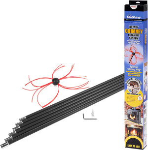 SootEater Rotary Chimney Cleaning Kit - Ultimate R...