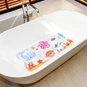 Kids Bath Mat for Tub Non Slip, 40 X 16 Inch Large...