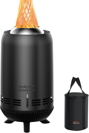 Onlyfire 12'' Smokeless Fire Pit with Carrying Bag...
