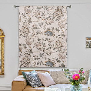 Blackout Tie Up Curtains for Windows, Three-Layer...