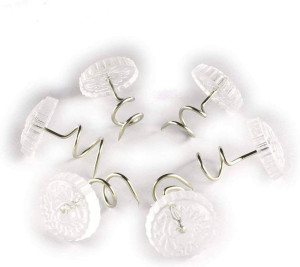 Royee 12 Pcs Twisty Pins Clear Head Screws Fastene...