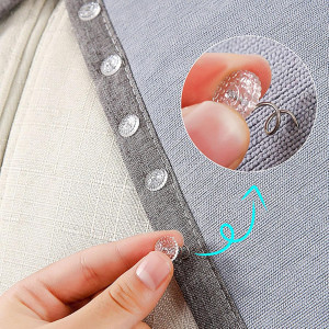 50 PCS Bed Skirt Pins with Clear Heads for Upholst...