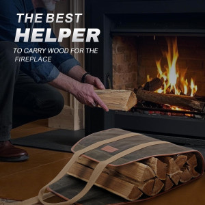 INNO STAGE Firewood Carrier Firewood Bag Heavy Dut...