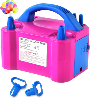 Electric Air Balloon Pump, Portable Dual Nozzle El...