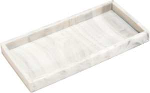 DNC Bathroom Tray, Small 7.9" Silicone Vanity Tray...