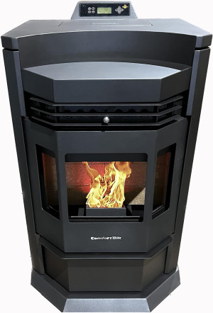 HP22-N Pellet Stove Black EPA Approved Smart Contr...