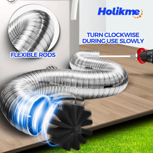 Holikme 30 Feet Dryer Vent Cleaner Kit, Flexible L...