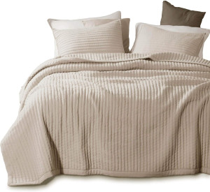 KASENTEX Quilt Mini Set-Stone Washed-Super Soft Be...
