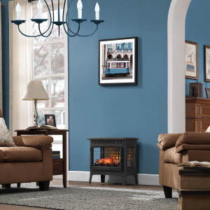 duraflame Freestanding Electric Fireplace Stove He...