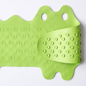Ikea Patrull Bathtub Mat, Crocodile Green