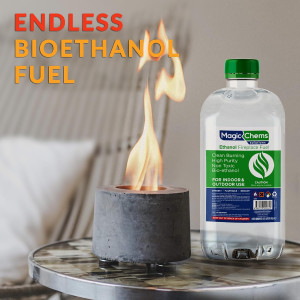 Bioethanol Fuel Tabletop Firepit (3 x 0.5Lt) for T...