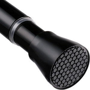 Black Spring Tension Curtain Rod 28-52 Inches, 7/8...