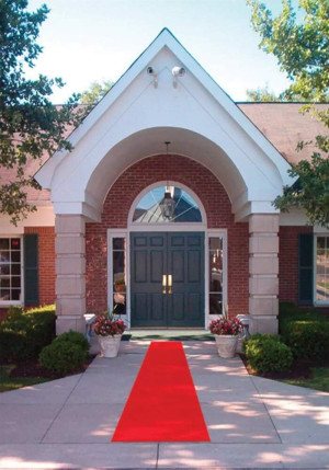 Movie Night Red Aisle Runner 24 in × 15 ft Red Car...