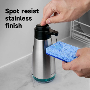 AIKE 15fl.oz Stainless Steel Liquid Soap Dispenser...