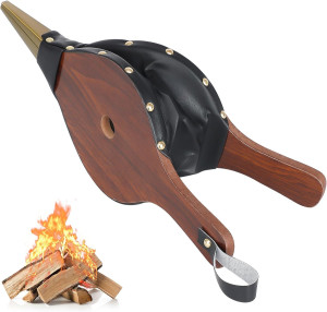 Gtongoko Fireplace Bellows Air Blower Cast Nozzle...