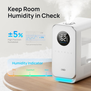 Dreo Humidifiers for Bedroom Home, Top-filled Smar...