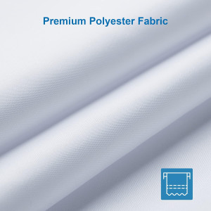 Amazer White Shower Liner Cloth Waterproof, Soft W...