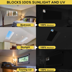 Portable Blackout Shades (79" x 57") Window Curtai...