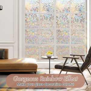 Haton Window Privacy Film, Stained Glass Window Fi...