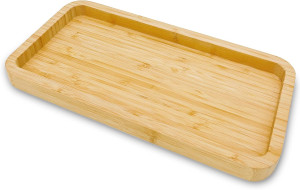 Bamboo Vanity Tray, Bathroom Tray for Counter, Bam...