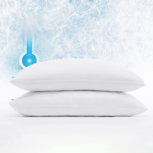 Serta Power Chill Cooling Pillow Protectors, Stain...