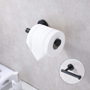 TASTOS Matte Black Toilet Paper Holder SUS304 Stai...