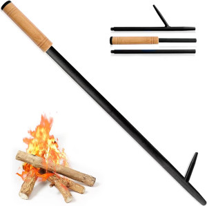 Marvoware 38 Inch Fire Poker Extra Long Fire Pit S...