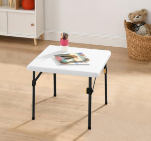 Living & More 24inch Kids Square Folding Table, Li...
