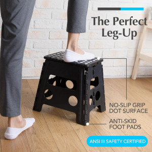Handy Laundry Folding Step Stool, 13 Inch, Anti-Sk...