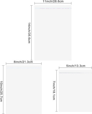 Zonon 60 Pieces Clear Cellophane Bags Self Sealing...