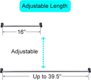 YYST Type A 16" to 39.5" Swivel End Sash Rod for T...