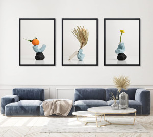 ELSKER&HOME 18x24 Poster Frame 3 Pack, Black Pictu...