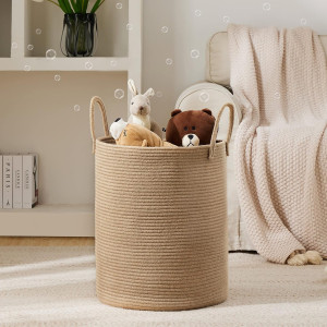 Jute Rope Laundry Hamper Basket by YOUDENOVA, 58L...