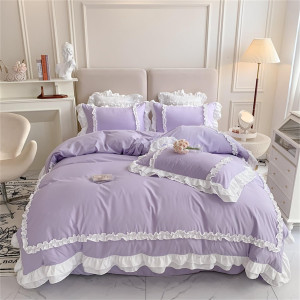 Chic Lace Bedding,Girls Twin Aesthetic Comforter C...
