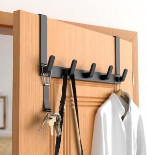 Over The Door Hooks Hanger with Extended Arms - Ba...