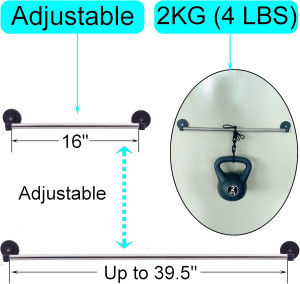 YYST Type A 16"-39.5" Magnetic Curtain Rod for Met...