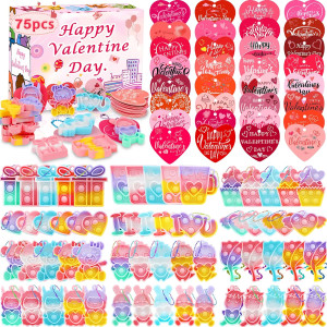 75 PCS Valentines Day Gifts for Kids,Valentines Mi...