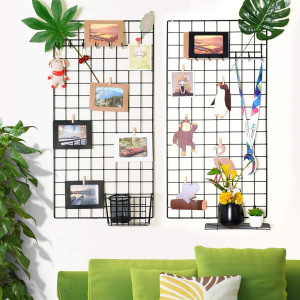 Wall Photo Grid Shelf, Wall Hanging Ins Art Displa...