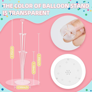 4 Set Balloon Stand Kit - Table Balloon Stands wit...