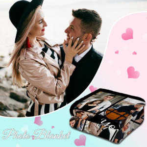 Custom Blanket with Photo Personalized Blankets an...