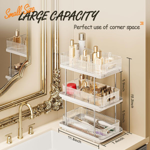ESTHELLO 3-Tier Bathroom Counter Organizer: Vertic...