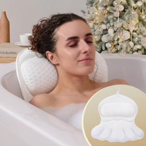 Bath Pillow Luxury Bathtub Pillow, Extra Soft & Co...