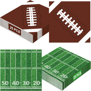50 PCS Football Party Supplies, 6.5 Inches Footbal...