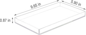Bigfety Acrylic Bathroom Tray for Counter, Handmad...