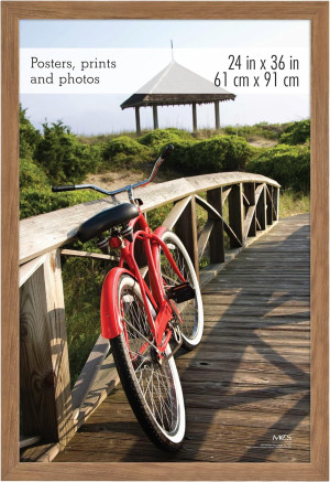 MCS Museum Poster Frame 24x36 Medium Oak, Vertical...