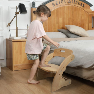 HOUCHCIS Toddler Chair, Wooden Toddler Chair for K...